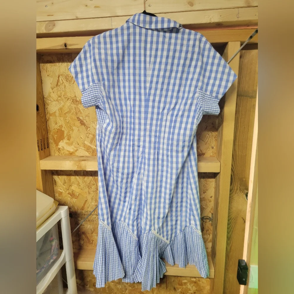 Thakoon Collective‎ Casual Blue Gingham summer/Spring Dress Size 6